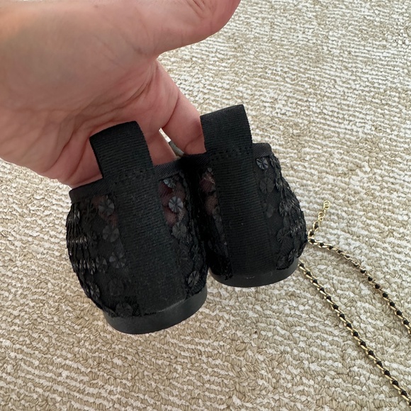 J.Crew Sequin Flats with Chain Strap Size 5.5 - Picture 5 of 5